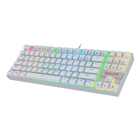 Teclado Mecánico Redragon Kumara Blanco - (K552W-RGB)