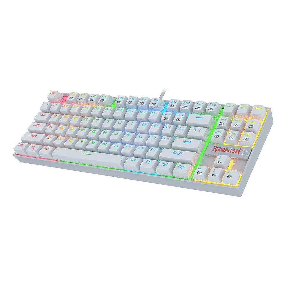 Teclado Mecánico Redragon Kumara Blanco - (K552W-RGB) 1