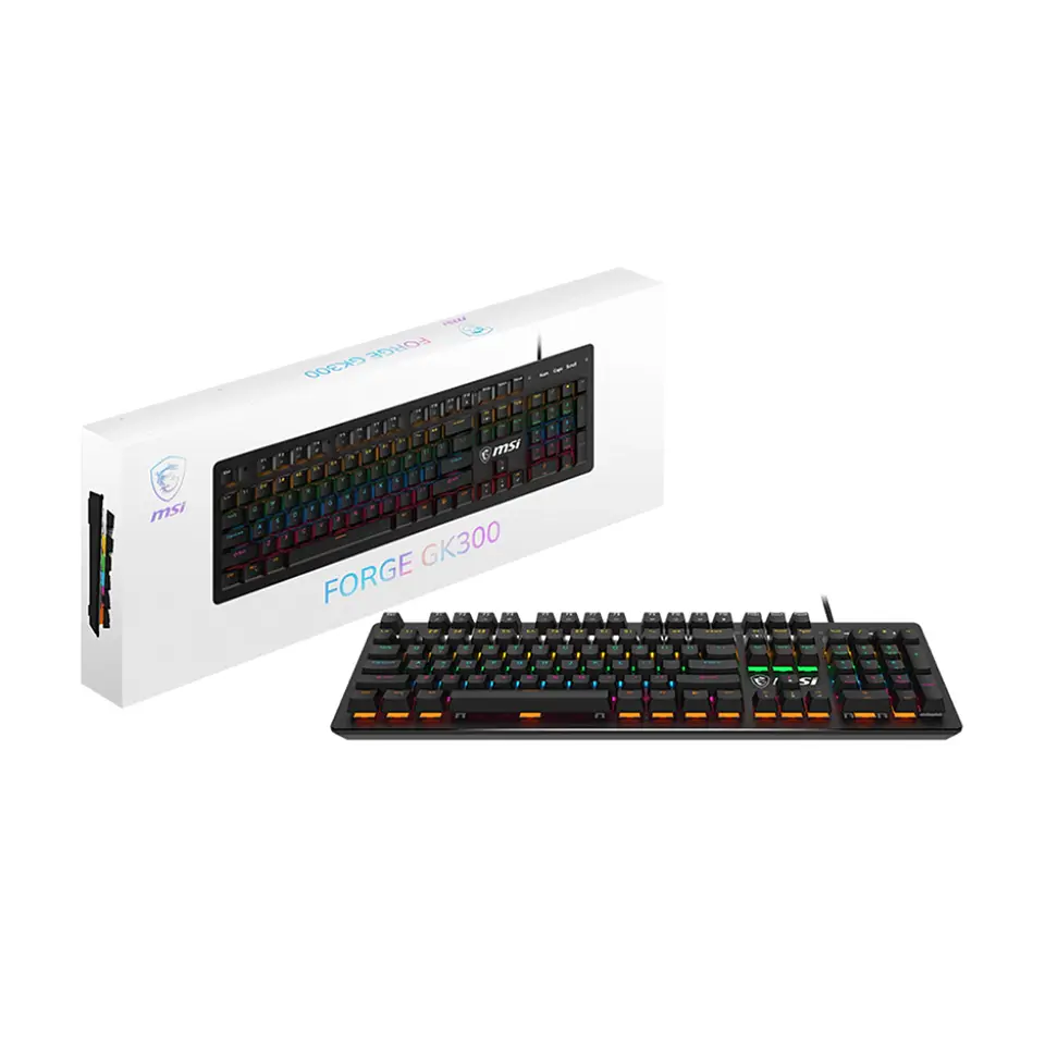 Teclado Gamer Mécanico MSI FORGE GK300, Blue Switch, RGB, US 5