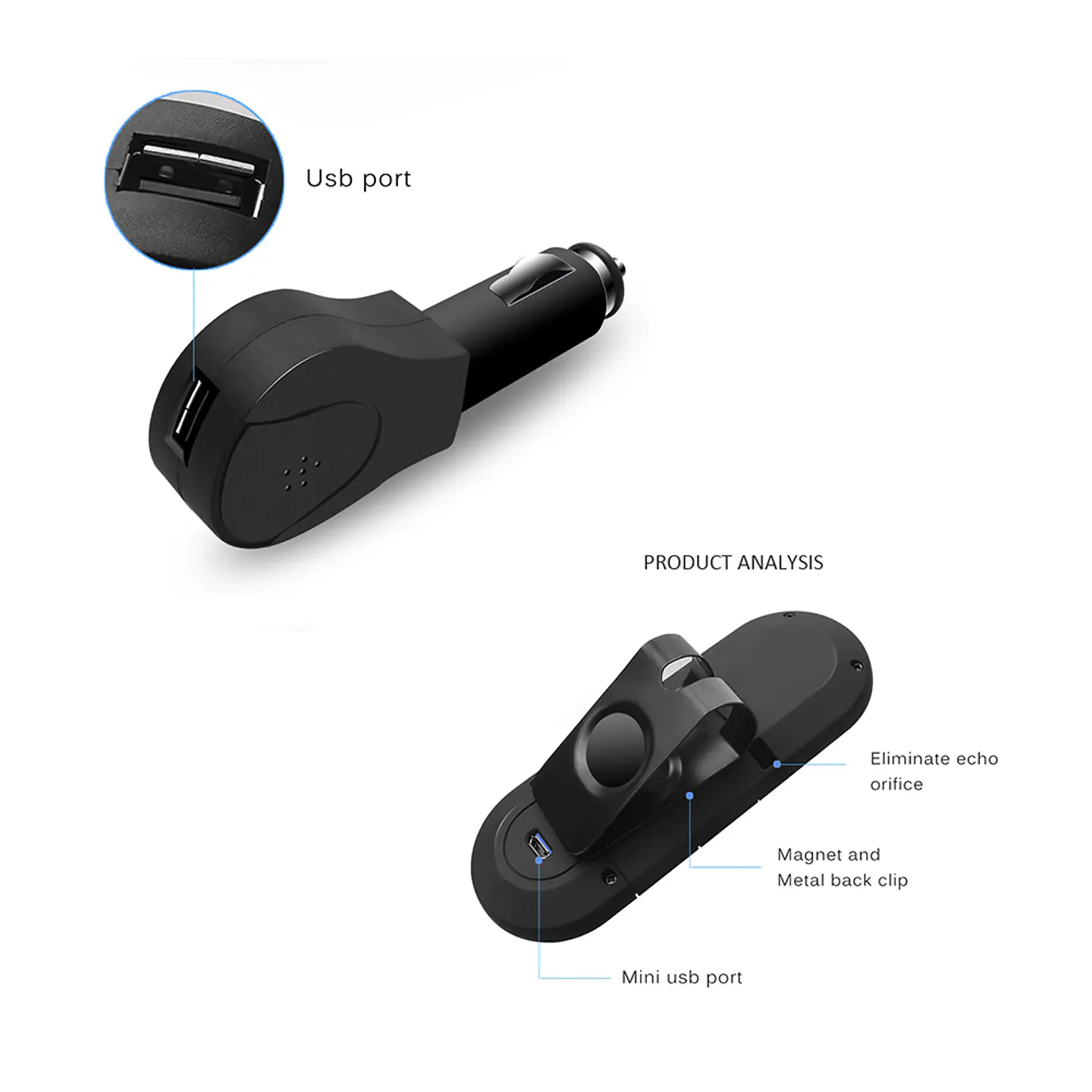 Manos Libres Para Autos Bluetooth Altavoz 4