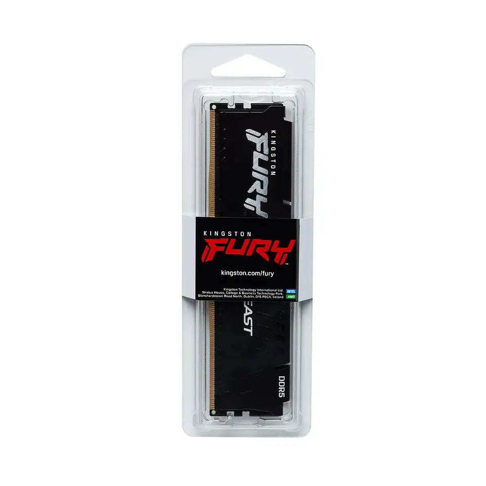 Memoria RAM Kingston Fury Beast 8GB DDR5 5600MT/s CL40 DIMM BK 3