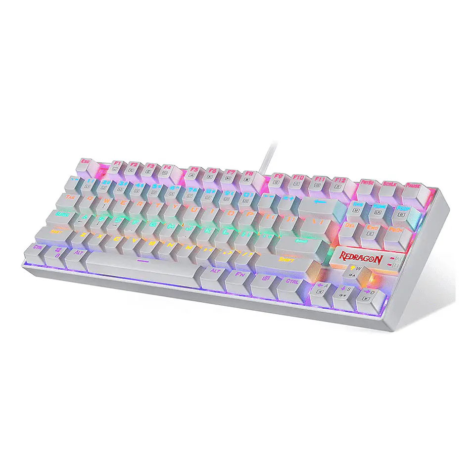 Teclado Mecánico Redragon Kumara Blanco - (K552W-RGB) 5