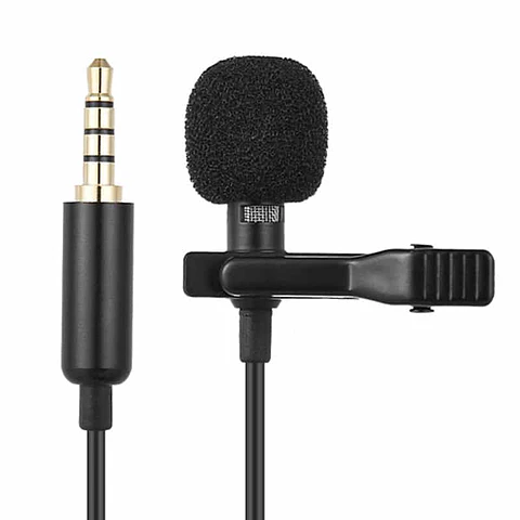 Micrófono de solapa Lavalier 3.5mm