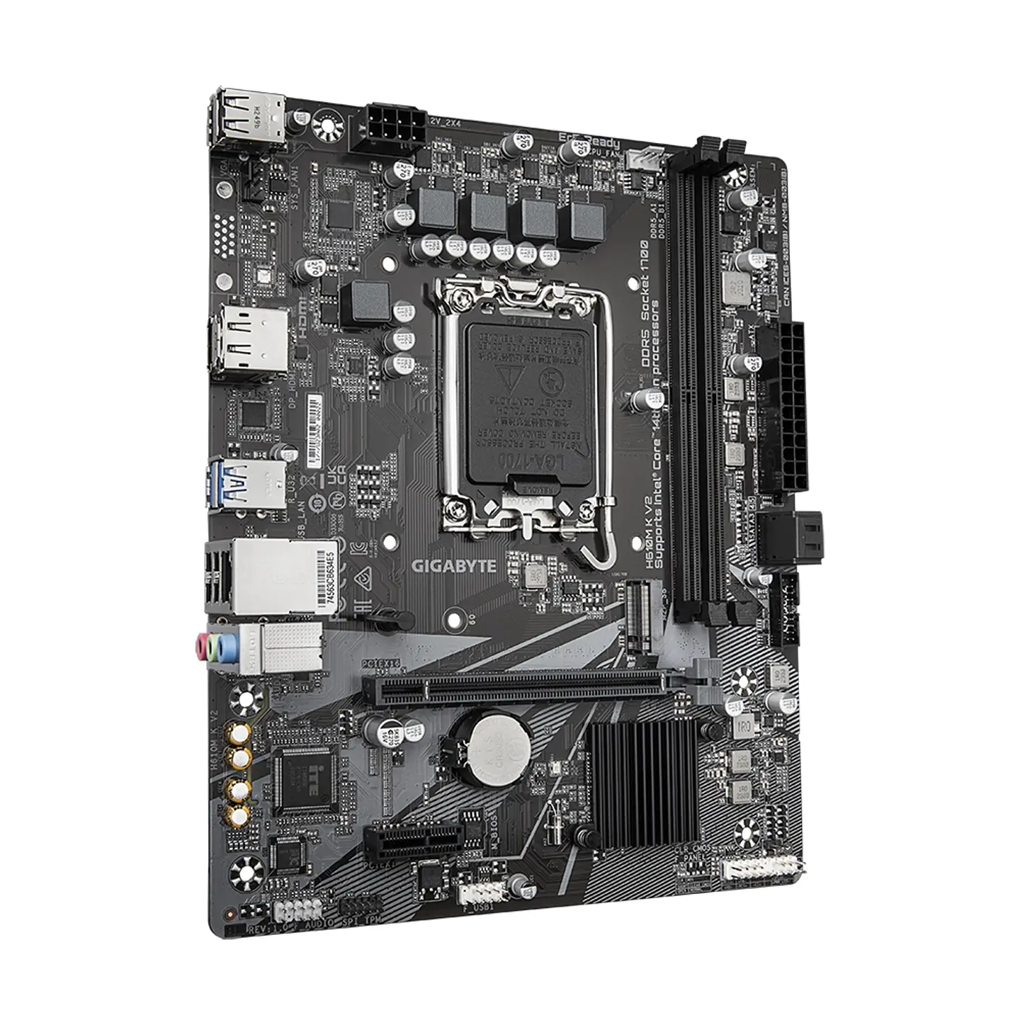 Placa Madre Gigabyte H610M K V2, Intel H610, LGA 1700, DDR5 3