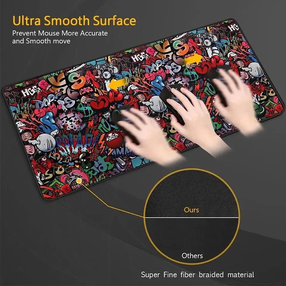 Mouse Pad Diseño Graffiti - XXL (90x40x2), DBMP011 4