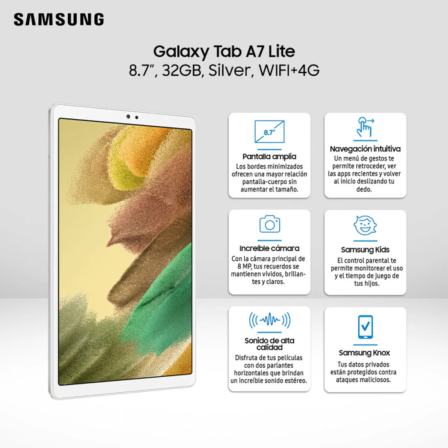 Tablet Samsung Galaxy A7 Lite - 4G/LTE (8.7