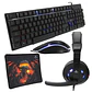Kit 4 en 1 Monster Games Insertion K4125: Teclado + Audífonos + Mouse + Mousepad - thumbnail 2