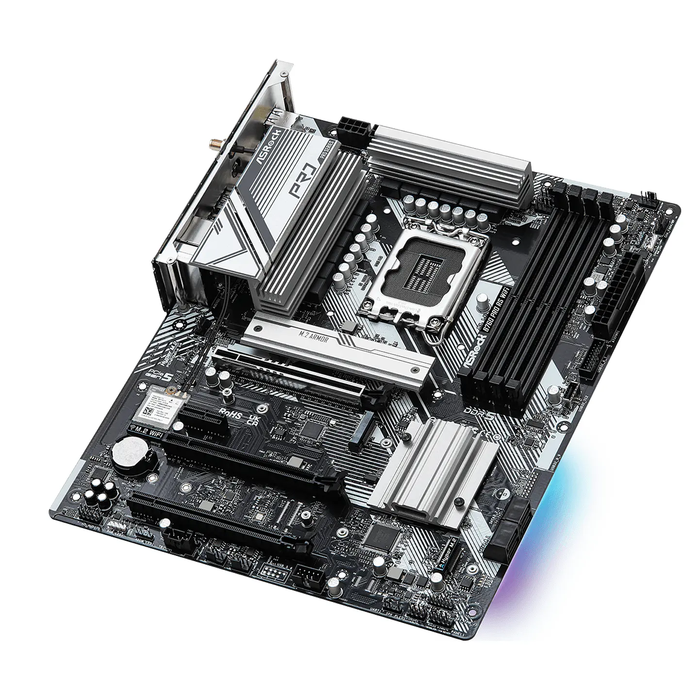 Placa Madre ASRock B760 Pro RS WiFi DDR5 Intel LGA 1700 ATX 4