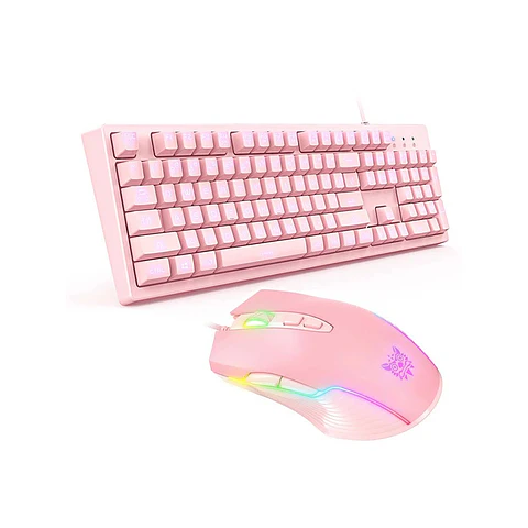 Pack Pink 4 en 1: Audífonos + Teclado + Mouse + Mousepad