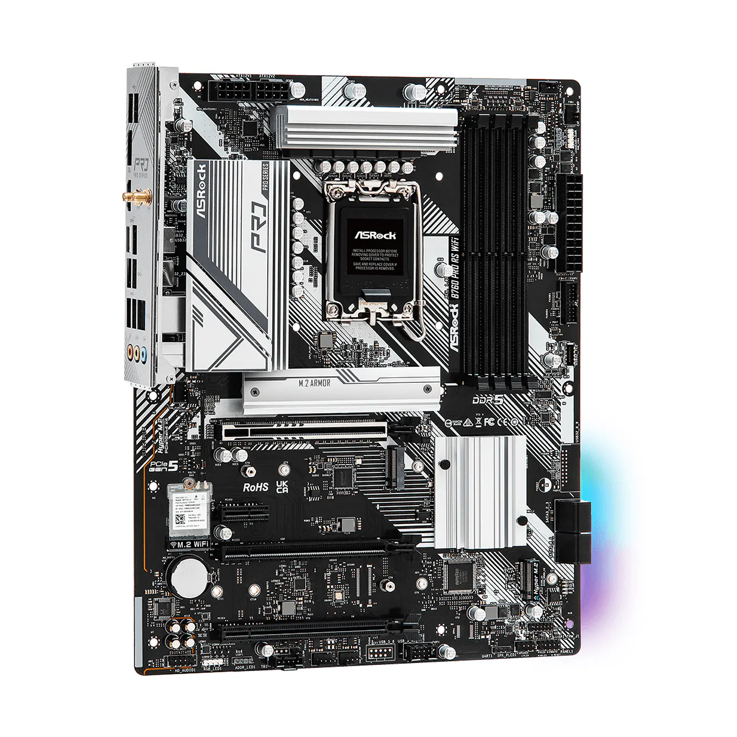 Placa Madre ASRock B760 Pro RS WiFi DDR5 Intel LGA 1700 ATX 5