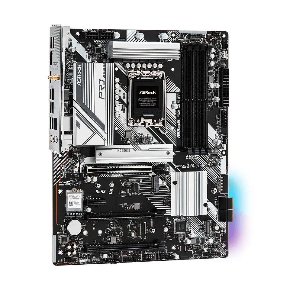 Placa Madre ASRock B760 Pro RS WiFi DDR5 Intel LGA 1700 ATX 5