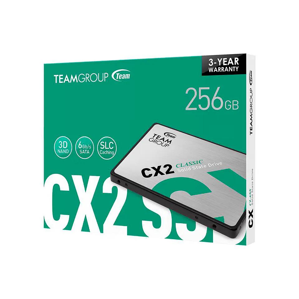 Disco Estado Sólido TeamGroup 256GB CX2 SSD 2.5
