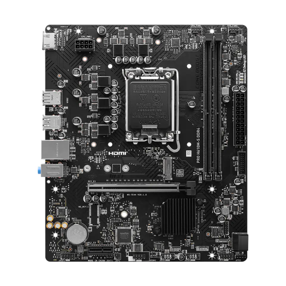 Placa Madre MSI PRO H610M-S DDR4 LGA 1700, 2x DDR4, MicroATX 2