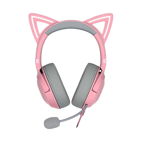 Audífonos Razer Kraken Kitty V2, USB, Chroma RGB, Quartz