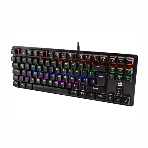 Teclado gamer mecánico HP, RGB, GK200