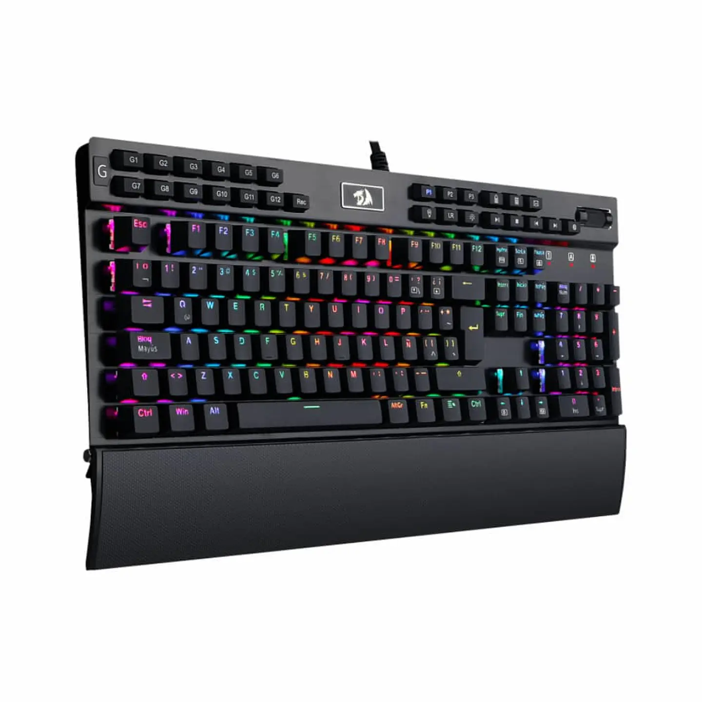 Teclado mecánico gamer Redragon Yama Black K550-SP 2