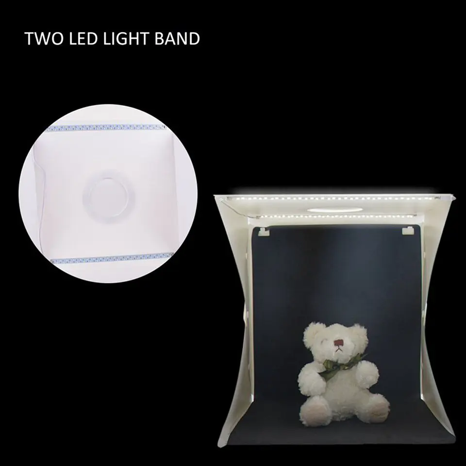 Mini Estudio Caja Luz Fotografía Usb Led 30x30 Estudio 7