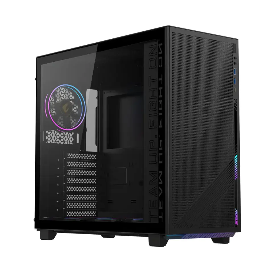 Gabinete Gabinete Aorus C400 GLASS ATX, Vidrio Templado, 4 Fan 1