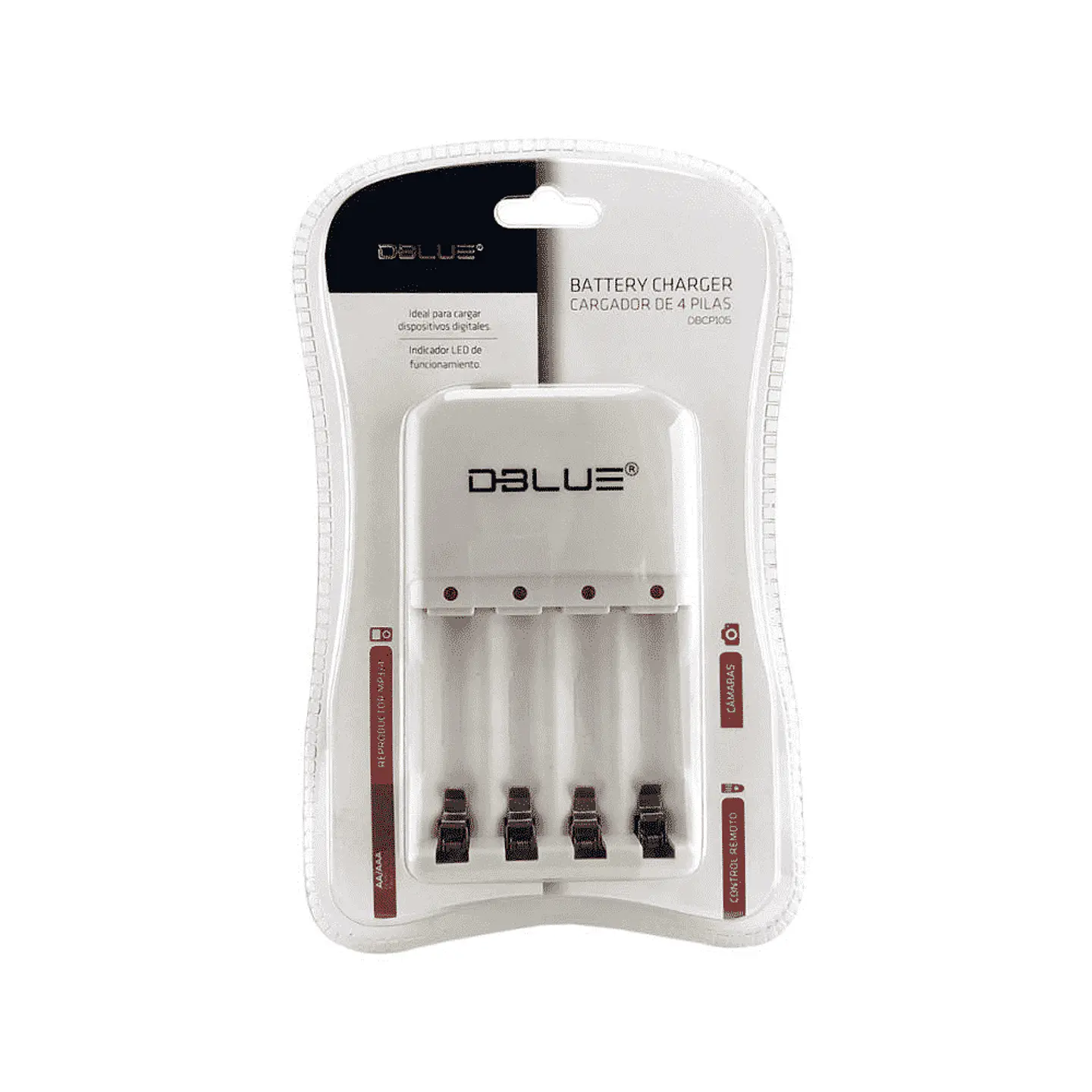 Cargador de 4 pilas AA y AAA Dual Volt (DBCP105) 1