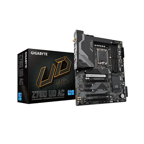 Placa Madre Gigabyte Z790 UD AC (LGA1700, DDR5 4000/7600MHz, M.2 x2, ATX)