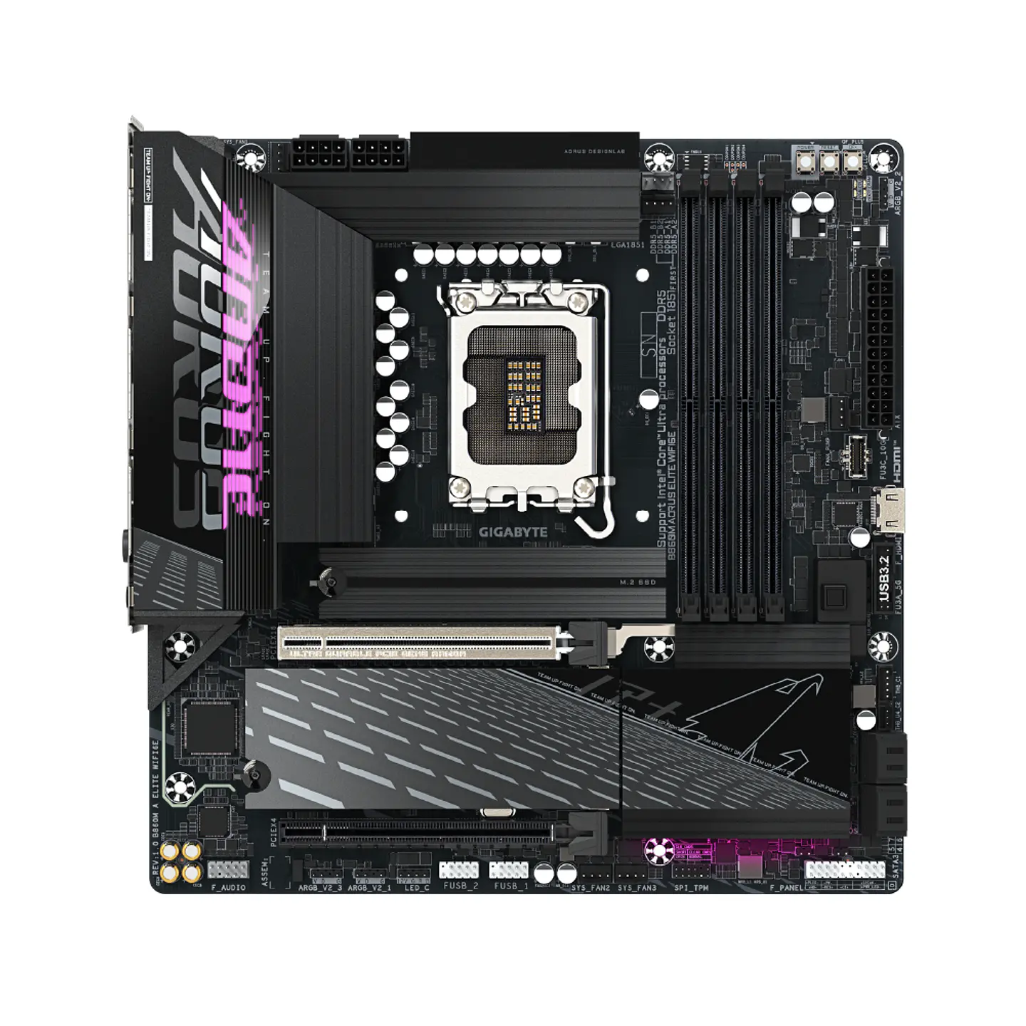 Placa Madre Aorus B860M Elite WIFI6E, Intel LGA1851 DDR5, mATX 2