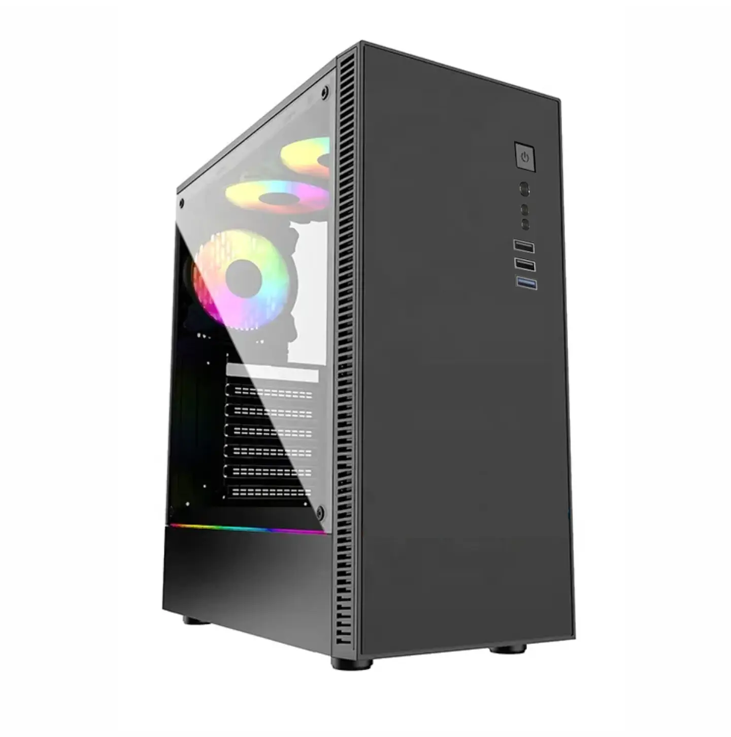 Gabinete Krisper Iron CG74, Vidrio Templado, Mid-Tower, Micro-ATX, ITX, ATX 1