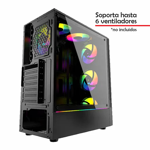 Gabinete Krisper Iron CG74, Vidrio Templado, Mid-Tower, Micro-ATX, ITX, ATX