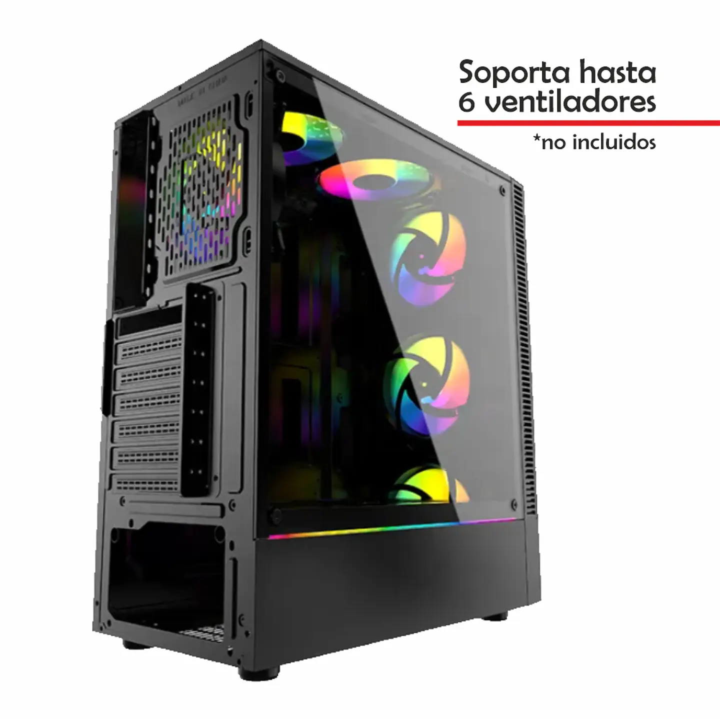 Gabinete Krisper Iron CG74, Vidrio Templado, Mid-Tower, Micro-ATX, ITX, ATX 2
