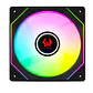 Ventilador Gabinete PC Kronos Eurus, ARGB, 120mm, PWM, Black - thumbnail 1