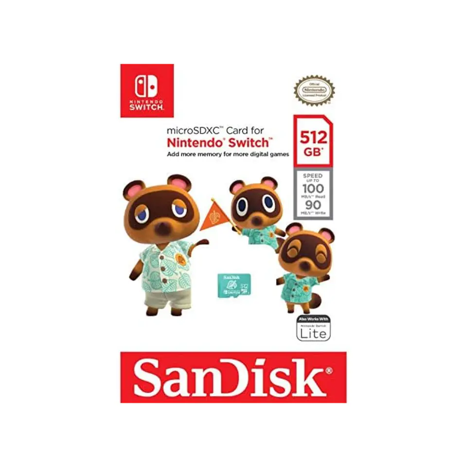 Tarjeta MicroSDXC SanDisk Nintendo Switch, 512GB, Clase 10 3
