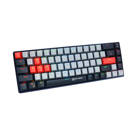 Teclado Mecánico 65% Hype Legend Rebel UP, Red Switch (RGB)