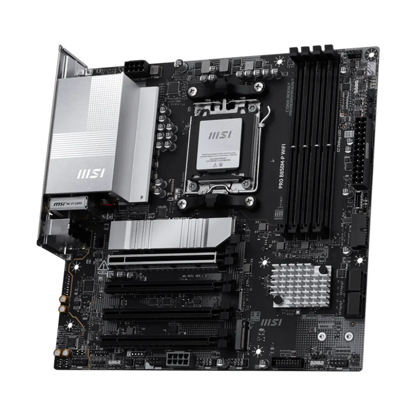 Placa Madre MSI PRO B850M-P WIFI AM5 DDR5 M.2 MicoATX 4