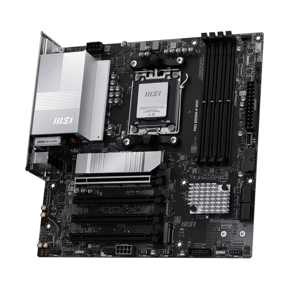 Placa Madre MSI PRO B850M-P WIFI AM5 DDR5 M.2 MicoATX 4