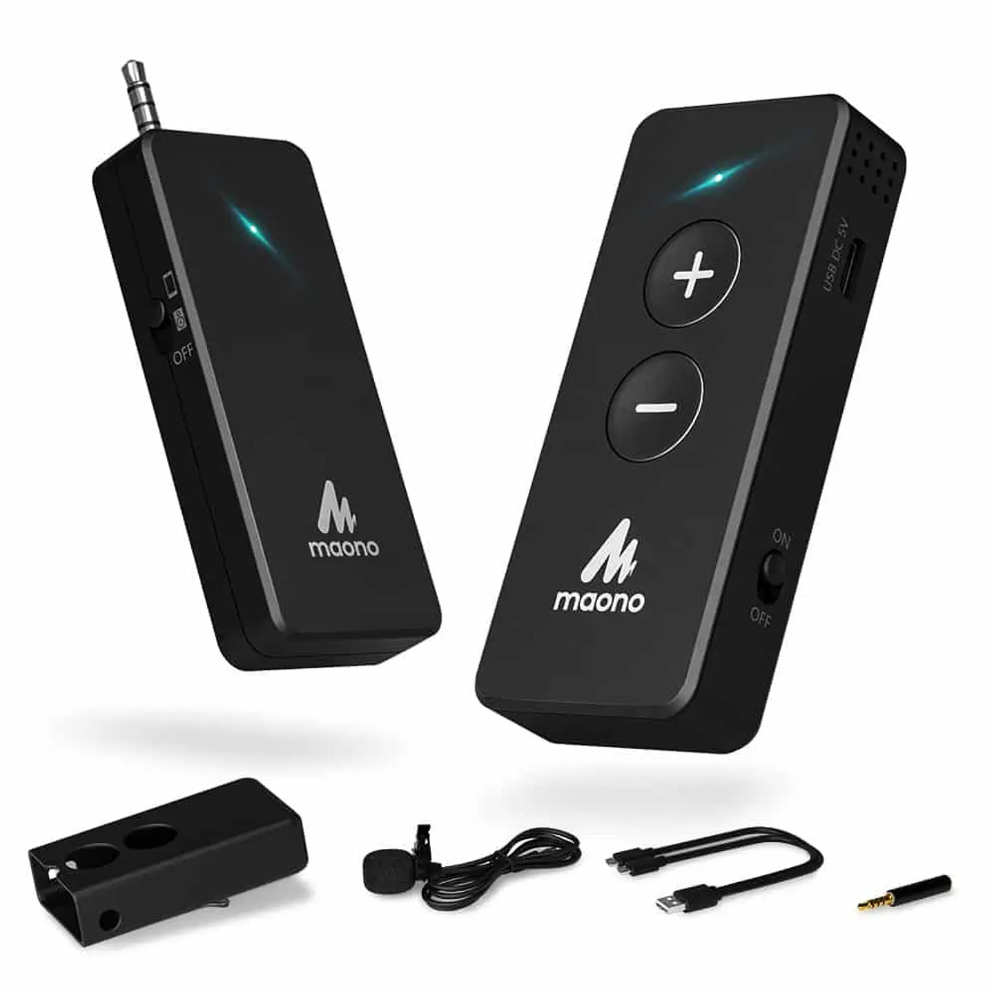 Micrófono de Solapa Inalámbrico MAONO AU-WM800, Señal 2.4Ghz 4