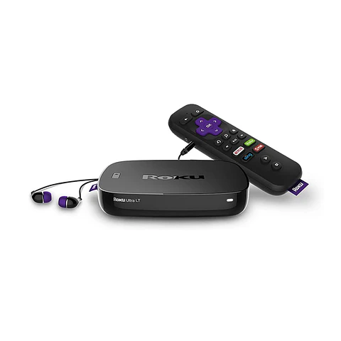 Roku Ultra LT, control remoto de voz mejorado (HD, 4K, HDR, Enthernet)