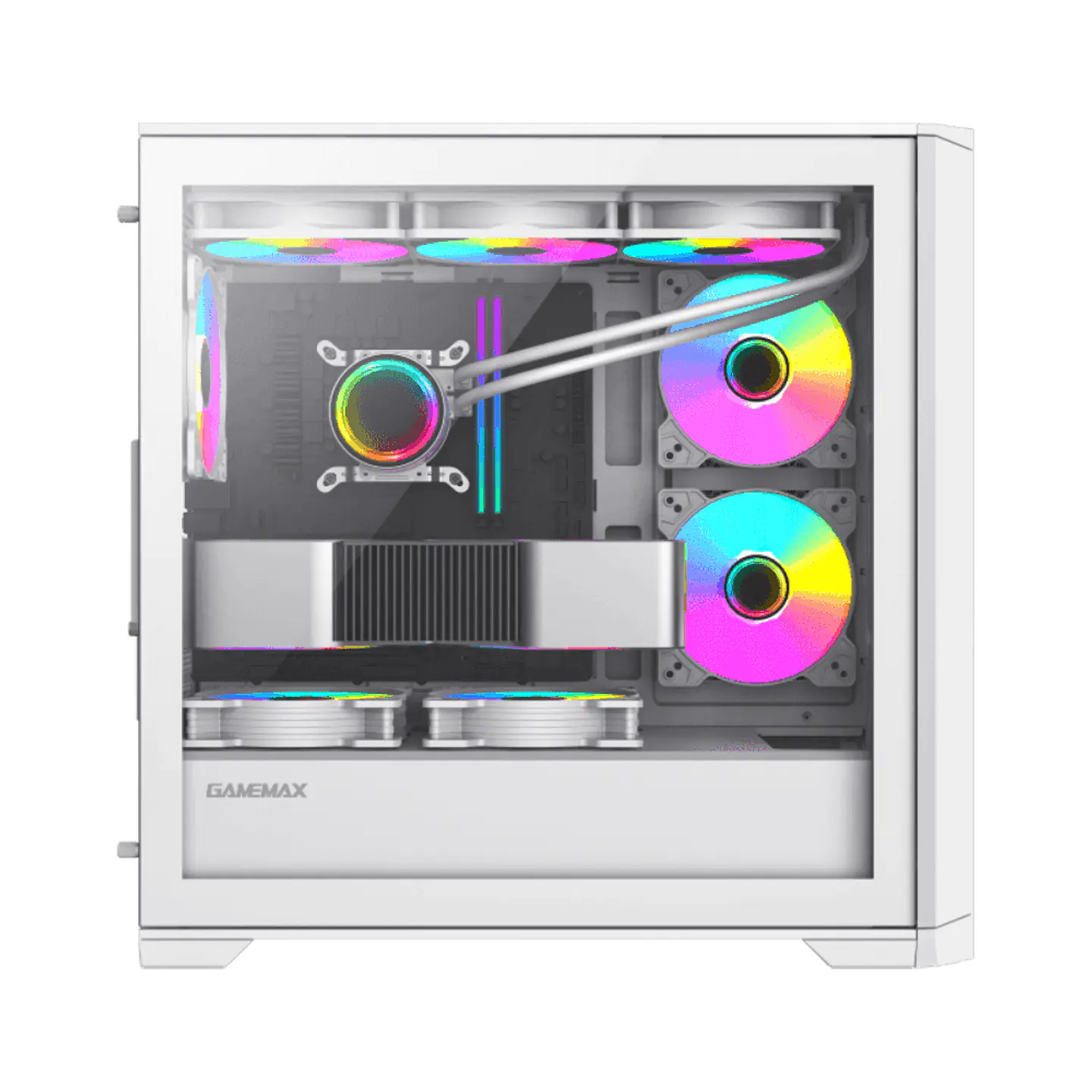 Gabinete Gamemax Destroyer TGW mATX, Vidrio Lateral, 4 coolers 5