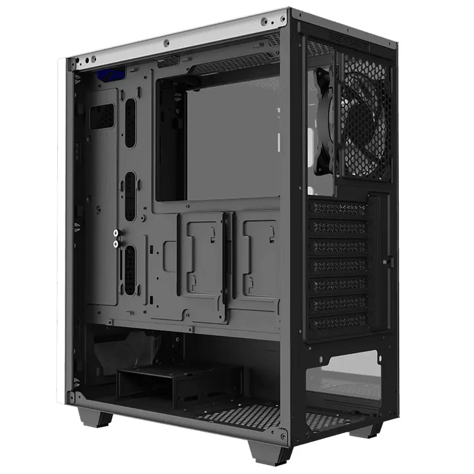 Gabinete Gamemax ATX White Diamond COC, Vidrio Lateral, 2 coolers 5