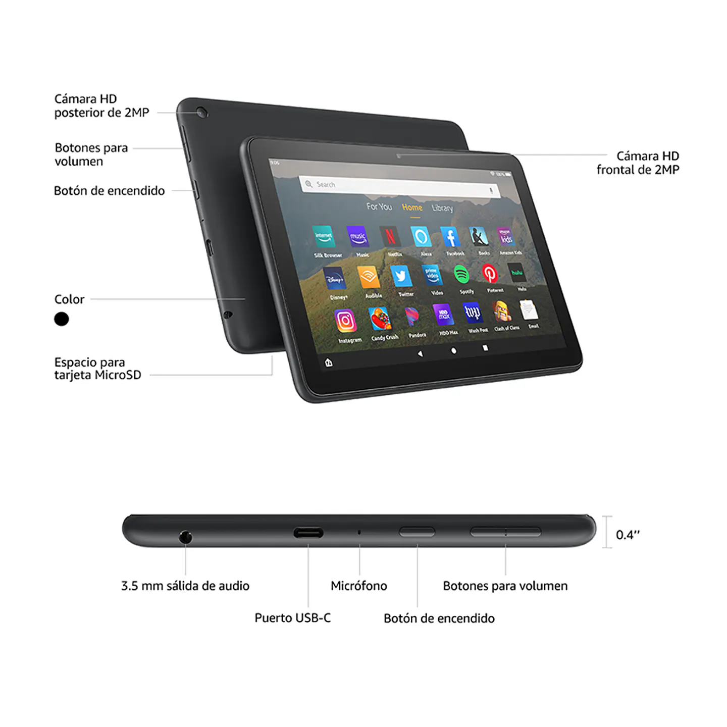 Tablet Amazon Fire HD 8 2020 KFONWI 8