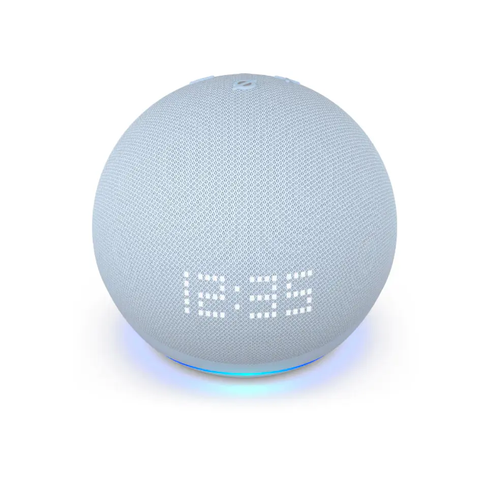 Amazon Echo Dot 5th Gen con reloj y asistente virtual Alexa - Azul 3