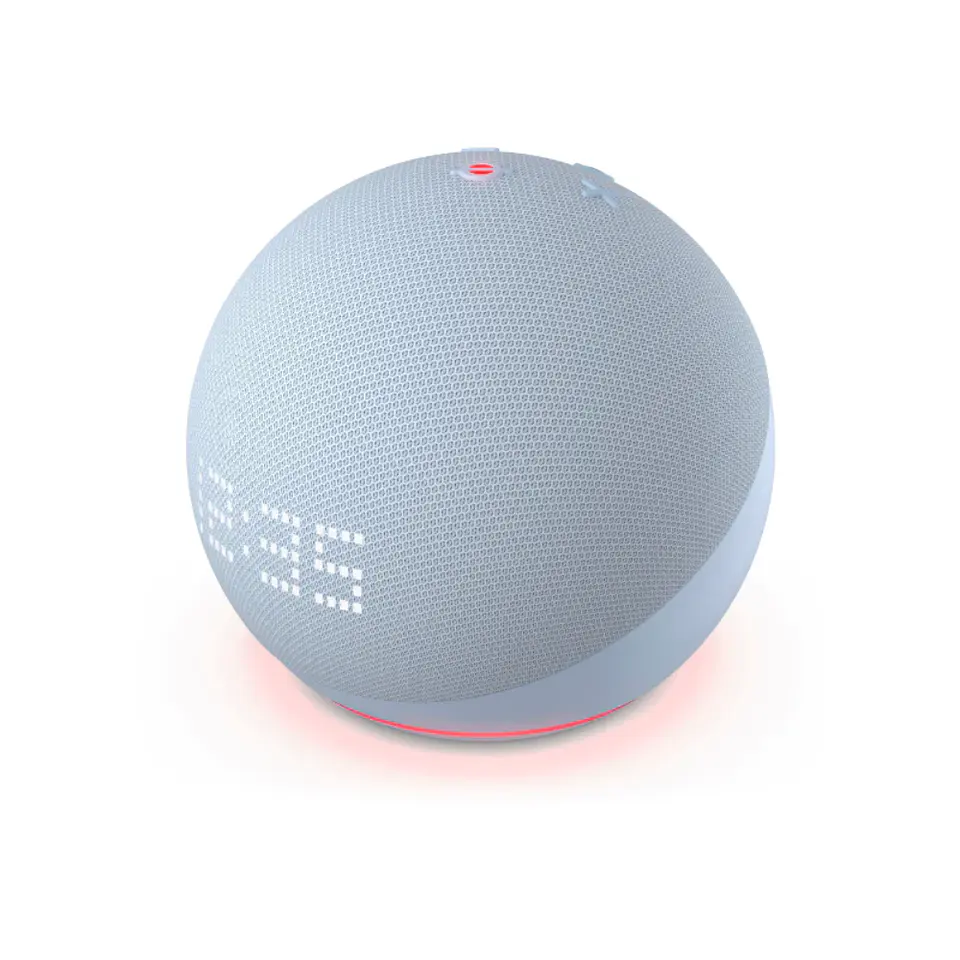 Amazon Echo Dot 5th Gen con reloj y asistente virtual Alexa - Azul 4
