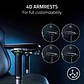 Silla Gamer Razer Iskur V2 Fabric Dark Gray, apoyabrazos 4D - thumbnail 3