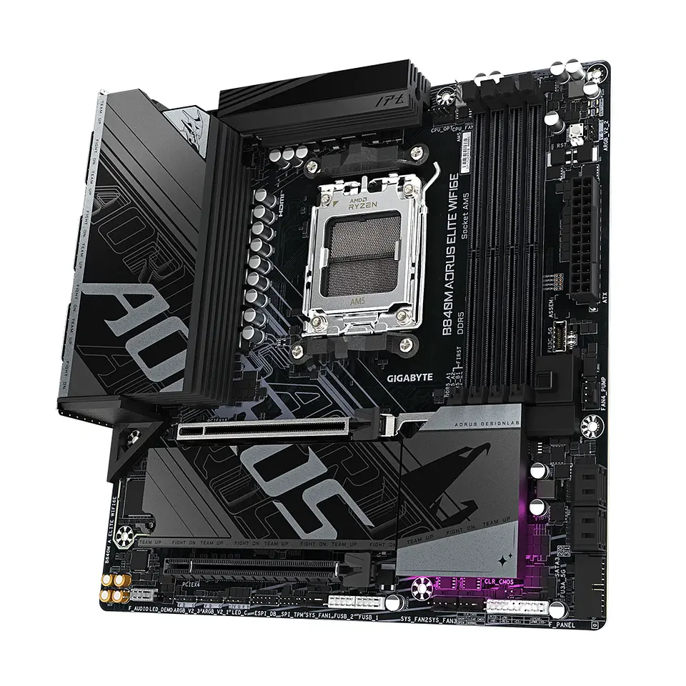 Placa Madre Aorus B840M ELITE WIFI6E, AM5, DDR5, Micro ATX 4