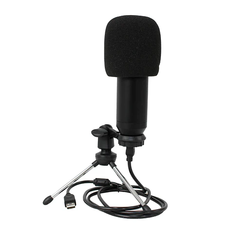 Kit Micrófono Condensador USB especial streaming para podcast y gaming