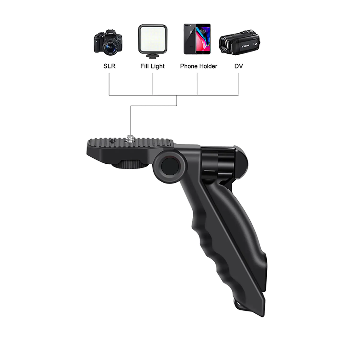 Kit De Grabacion Estabilizador Luz Led Y Micrófono 5