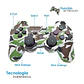 Control, Joystick PS3 Dblue D-Shock BT - Camuflaje Verde - thumbnail 2