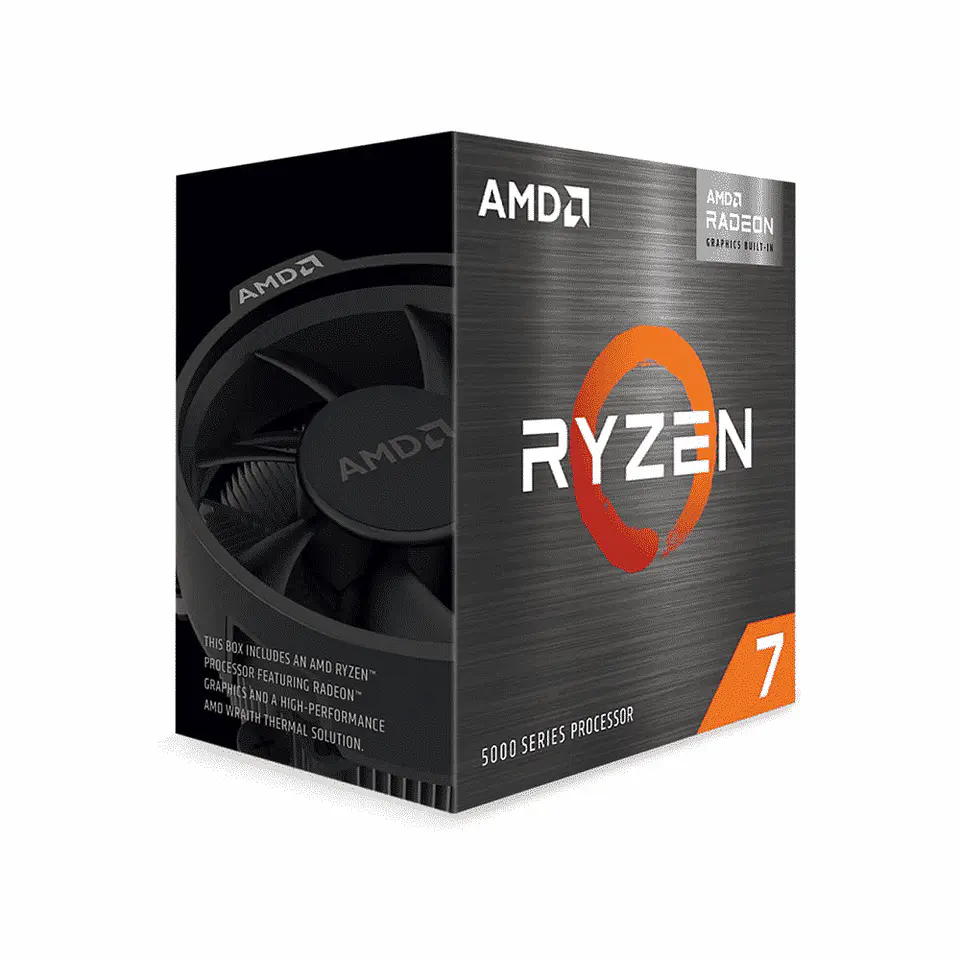 Procesador AMD Ryzen 7 5700G, 8-Core, 3,8Ghz (Max boost 4.6Ghz), Radeon Graphics 2