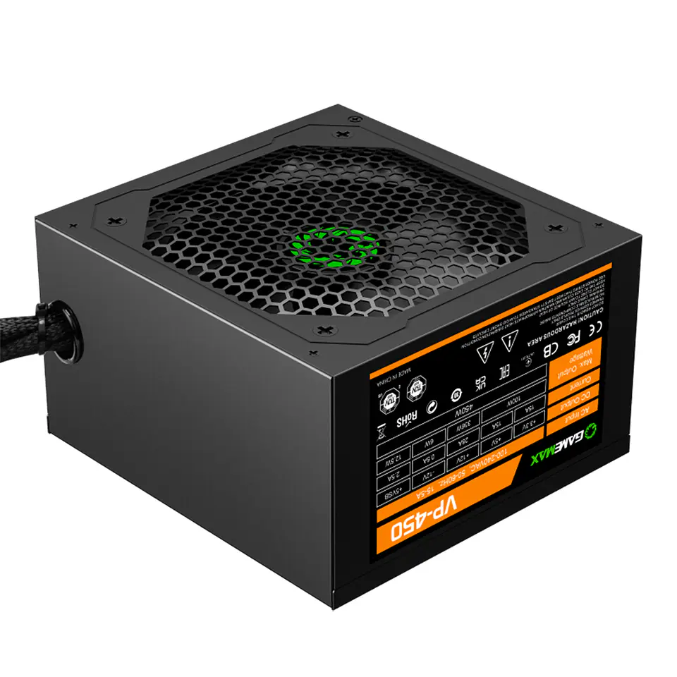 Fuente de Poder GameMax VP-450 de 450W, 80 plus Bronce, AT 2