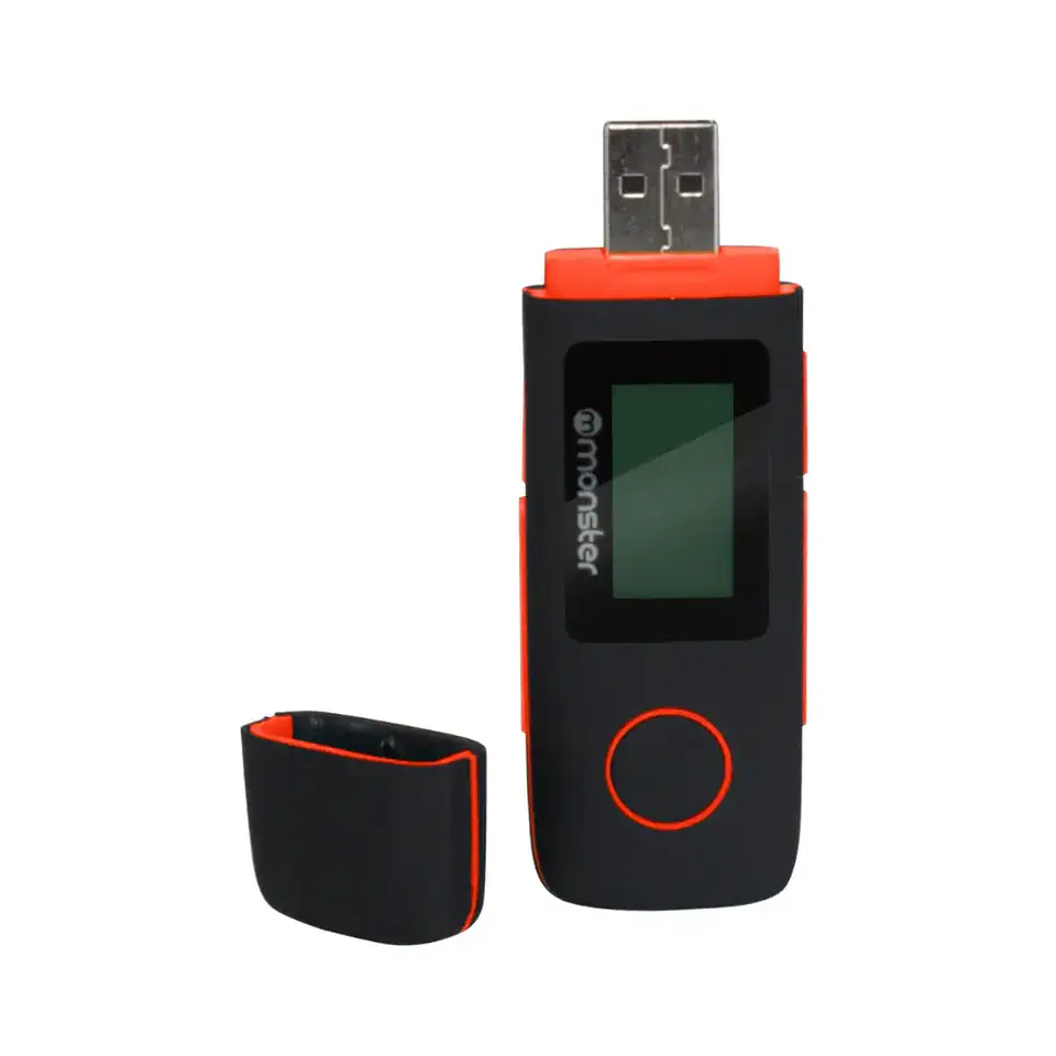 Reproductor Monster Mp3, 16gb, Radio FM, Puerto microSD, Con Grabador De Voz - rojo 1