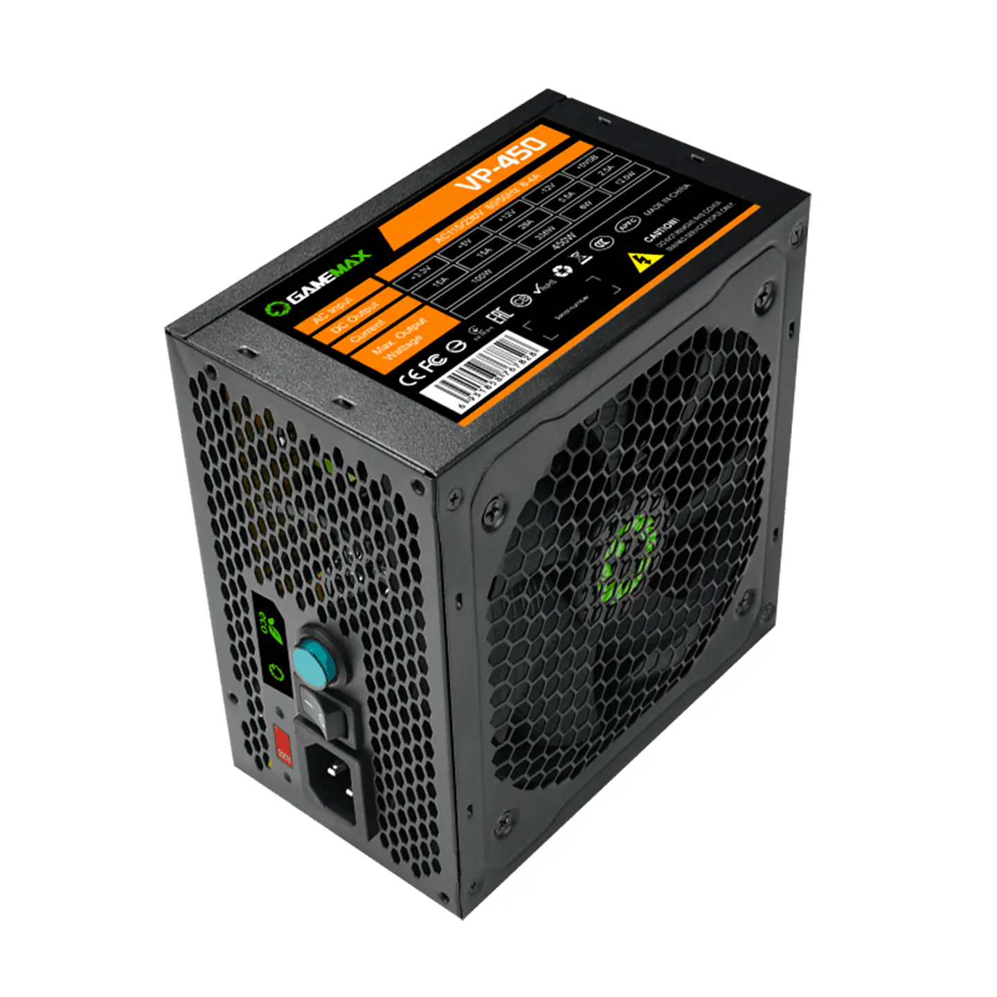Fuente de Poder GameMax VP-450 de 450W, 80 plus Bronce, AT 6