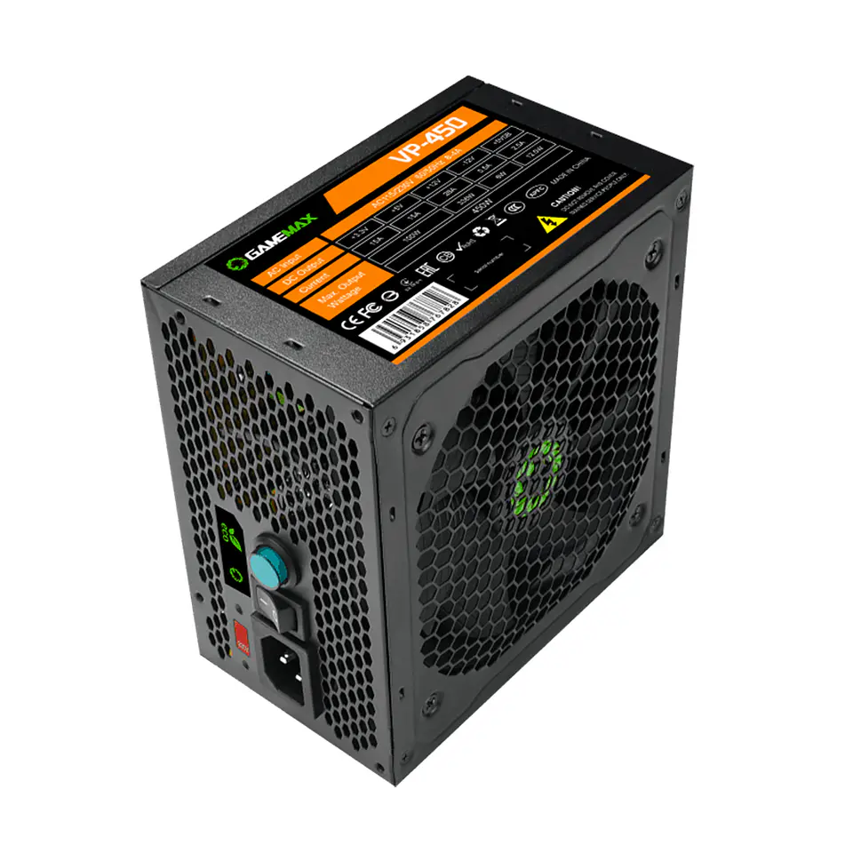 Fuente de Poder GameMax VP-450 de 450W, 80 plus Bronce, AT 6